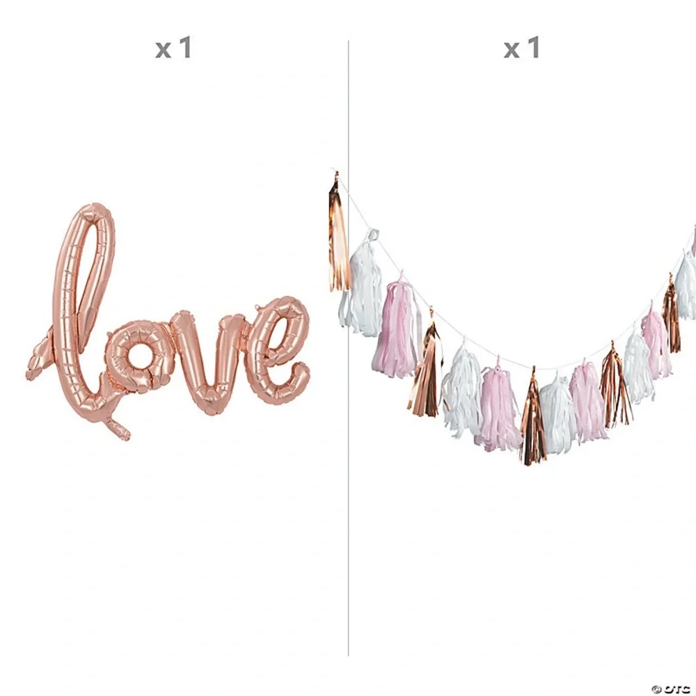 Miss to Mrs. Love Balloon Tassel Kit Carland Garland Wedding Parade Decoration